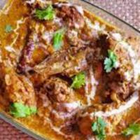 Moghalai Chicken · Chicken cooked in onion base Gravy with Rich Spices and Scrambled Egg.