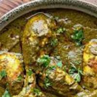 Chicken Saag · Chicken cooked in a Creamy Buttery Spinach.