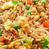Egg Fried Rice · Halal. Indo Chinese Egg Fried rice with Egg, Vegetables like carrot, spring onion, beans alo...