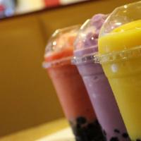 Boba Tea Smoothie · A drink that is fun to eat! Refreshing and delicious, a cool blend of flavors served over sw...