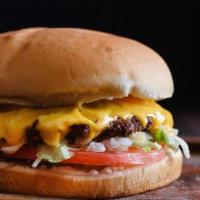 Bacon Cheeseburgers · 1/4 lb. patty grilled and served with American cheese, bacon, mayo, tomato, lettuce, white o...
