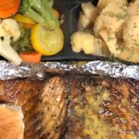 Grilled Salmon Plates · your choice of two sides