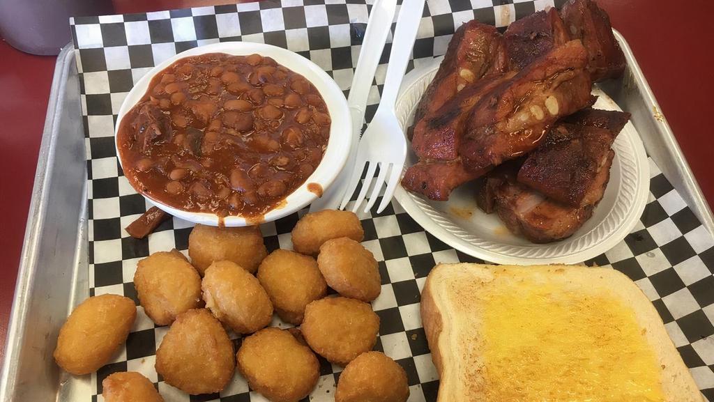 Rib Tips With 2 Sides & Texas Toast · Popular. Our slow smoked rib tips are smothered in our sweet glaze and served with any two sides of your choice and Texas toast.