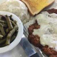 Country Fried Pork Platter · Freshly breaded and deep fried pork, top it with some homemade country gravy at no charge, a...