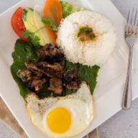 Rice Plates · Jasmine rice, topped with a sunny-side up egg.