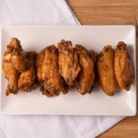 Chicken Wings (10 Wings) · Never frozen, non-breaded wings. Baked half way in store, and deep fried to a delicious cris...