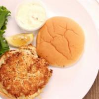 Crab Cake Sandwich · Always made fresh daily, broiled or fried
