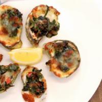 Oyster Rockefeller · Featured Oysters Loaded & Baked