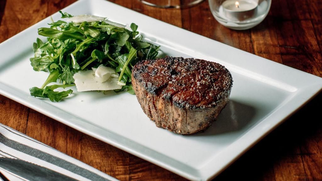 Filet Mignon (8Oz) · All steaks are certified Angus beef and are cooked at 1800oF for a charred exterior finish.