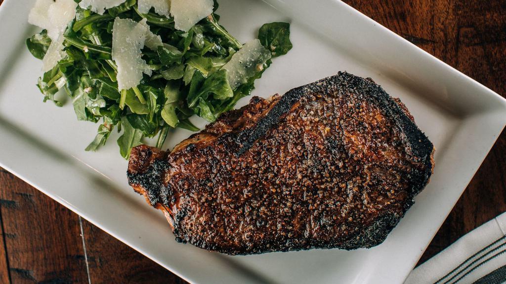 Kansas City Strip (20Oz) · All steaks are certified Angus beef and are cooked at 1800oF for a charred exterior finish.