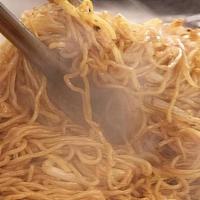 Yaki Soba Noodles · Stir-fry thin Japanese noodles, vegetables, and shrimp.