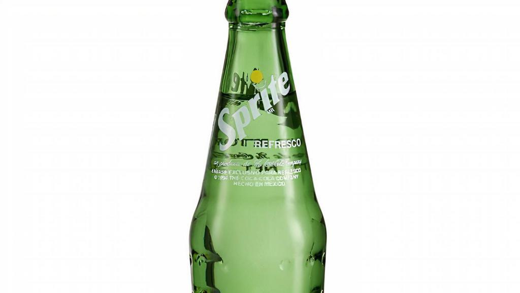 Sprite Bottle · Sprite de Mexico made with cane sugar 355ml, Glass bottle