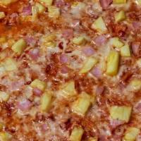 Hawaii Pizza · Homemade tomato sauce, fresh pineapple, ham, mozzarella