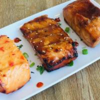 Roasted Salmon - Sides · Choose Teriyaki, Miso Glaze, or Sweet Chili
