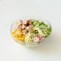 Large - No Protein Bowl · No proteins. All bowls include choice of rice, mixed greens, and over 15 different toppings.