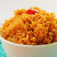 Jollof Rice · Exotic rice cooked in rice tomato rice.