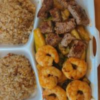 Hibachi Steak & Shrimp · Includes a yum yum and ginger sauce with the meal

Consuming raw or undercooked meats, poult...
