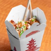 Bang-Bang. Shrimp. · Breaded and fried shrimp in an umami sauce