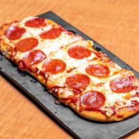 Pepperoni Flatbread · Pepperoni and mozzarella