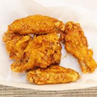 Korean Style Wings 6Pcs · Fresh chicken wings in Korean style hit all the flavor notes, and are a little sweet, spicy,...