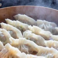 Steamed Dumplings · Eight pieces.