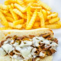 Philly Combo W/ Fries & Drink · grill bell pepper /onoin/mashroom/mayonnaise/white cheese/beef or chcken steak/hoagies roll
...