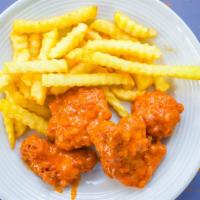 Boneless Wings · Boneless wings w/fries and drink
choice only one  falover for 6 pc boneless  wings