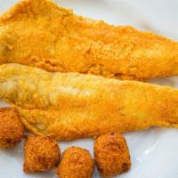  Catfish Snack (2 Pc.) · served with 2 pc  hushpuppies