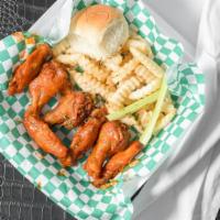 Traditional Wings · Crispy wings made to order. Tossed in your favorite season or sauce. Served with celery, car...