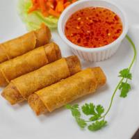 Viet'S Fried Egg Rolls  (4) · Served with Lettuce, Pickled Carrot and Fish Sause.