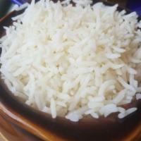 Plain Biryani Rice · Rice steamed with herbs and spices.