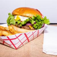 The Wimpy Burger · 1/3 pound of the highest quality, grass fed beef; ground fresh daily and hand pressed on our...