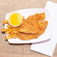 Chicken Tenders · A classic for sure.  3 hand-breaded tenderloins. Try them with our house made Ranch or Honey...