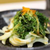 Seaweed Salad · Served with cucumber. Sesame seed, sweet ponzu sauce.