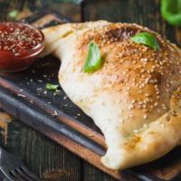 Calzone Style Cheese Bread · Delicious cheesy bread baked to perfection and folded.