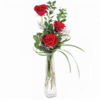 3 Roses W/ Bud Vase · This darling bud vase is a sweet treat for your loved ones and is the perfect way to show yo...