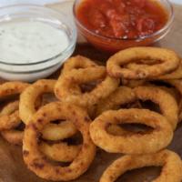 Onion Ring · Served with ketchup.