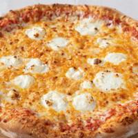 Five Cheese Pizza · Mozzarella, ricotta, feta, Parmesan, and cheddar cheese.