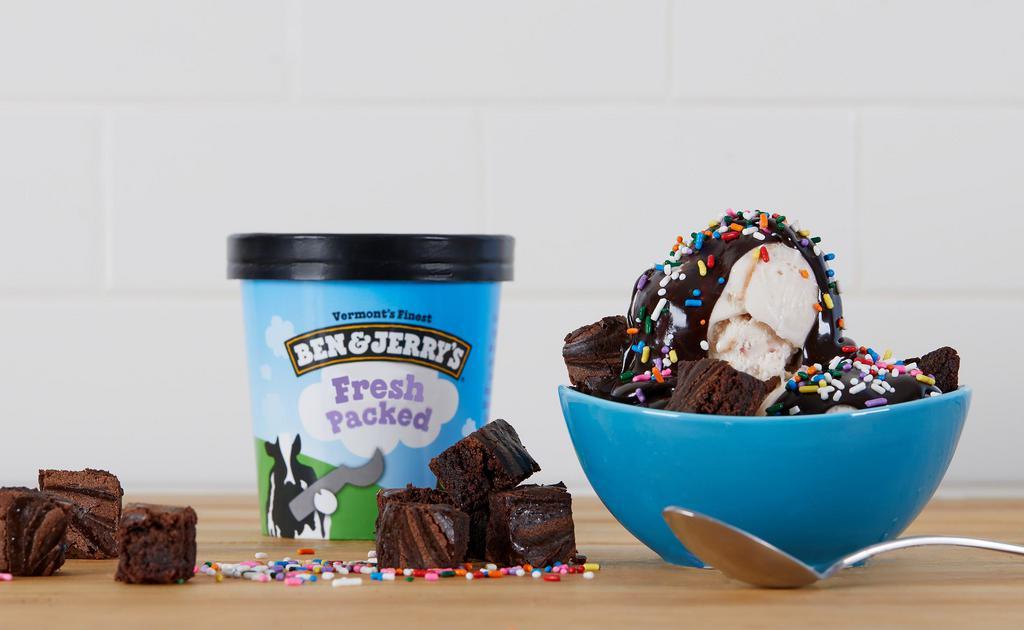 Sundae Kit For 1-2 People · Select any fresh packed pint and three toppings to create your own sundae!