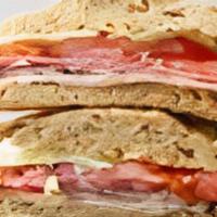 Gluten-Free Sandwich · White or whole bread, 2 slices of smoked turkey, 2 slices of bacon, 2 slices of black forest...