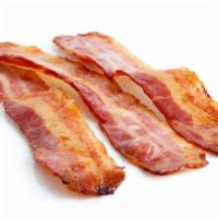 Bacon · Juicy, seasoned strips of bacon.