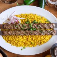 Grilled Kafta · A blend of ground beef, spices, parsley, and onion.