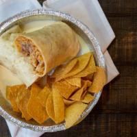 Burrito Loco · A 10 inch burrito stuffed with grilled chicken or steak, refried beans, rice, and pico de ga...