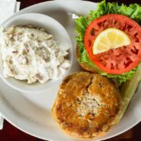 Crab Cake Sandwich · Lump crab meat, broiled or fried.