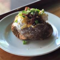 Loaded Baked Potato · butter, sour cream, bacon, cheddar, scallions