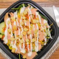 Turkey Salad · Slices of turkey with your choice of veggies, cheese, and dressing.