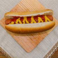 All Beef Hot Dogs · Ketchup, mustard, and relish. Add-ons chili, cheese or onions for an additional charge.