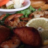 Fried Shrimp · A dozen shrimp, served with nefelies sauce.