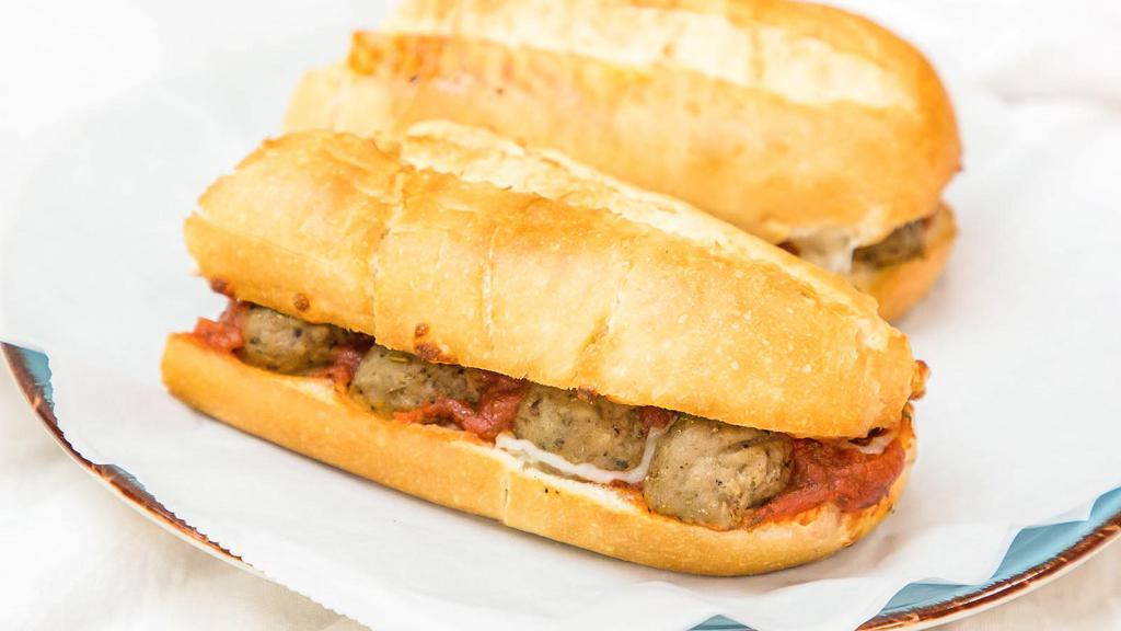 Meatballs Sub · Meatballs, meat sauce and cheese.