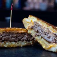 Patsy Melt · Five ounce burger, grilled onions, 1000 island, Swiss & American cheese on Texas toast